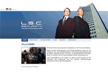 Tablet Screenshot of lsc-security.de